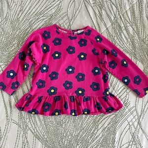 Florence Eiseman Fuchsia Pink Floral Top 3T